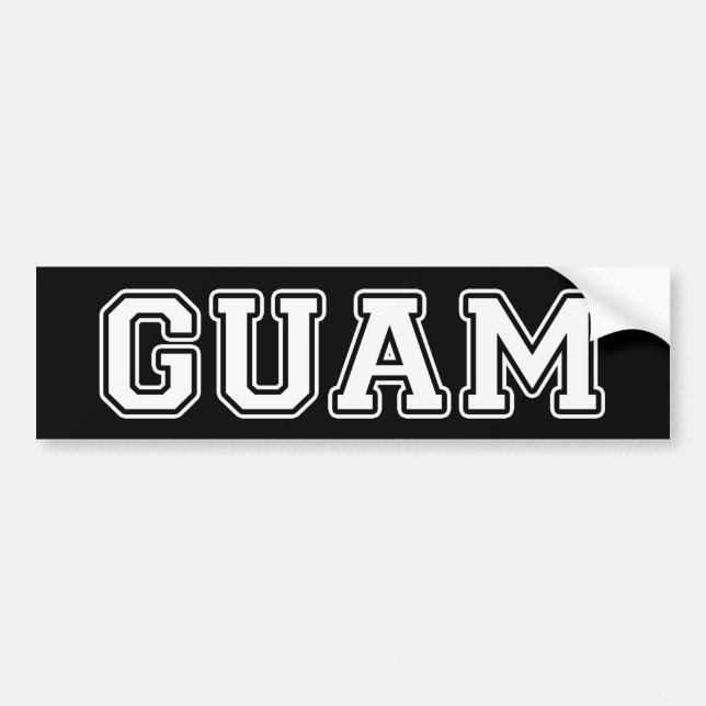 Autocollant De Voiture Guam (Devant)