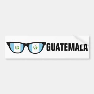 Autocollant De Voiture Guatemala Shades custom text & color bumpersticker