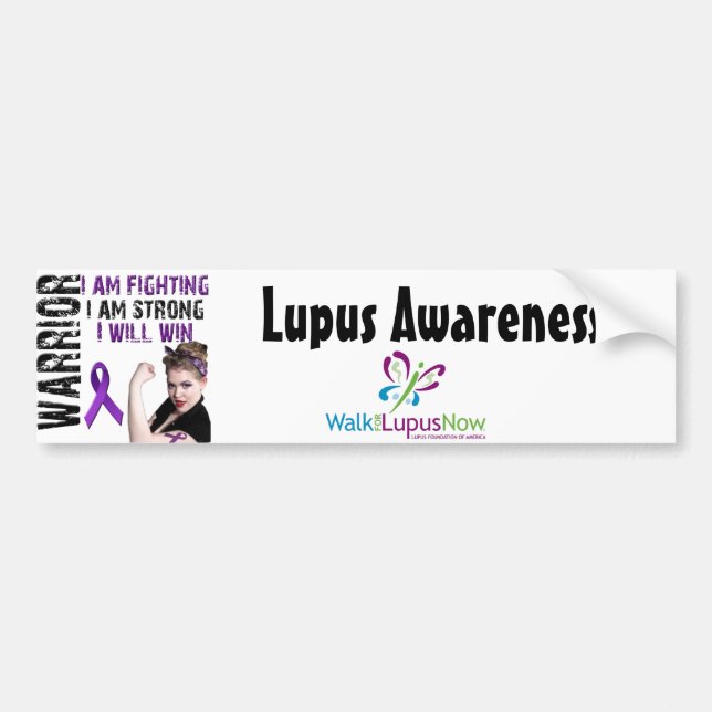 Autocollant De Voiture Guerrier de lupus (Devant)