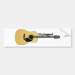 Autocollant De Voiture Guitare acoustique débranchée