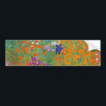 Autocollant De Voiture Gustav Klimt - Jardin des fleurs<br><div class="desc">Jardin aux fleurs - Gustav Klimt en 1905-1907</div>