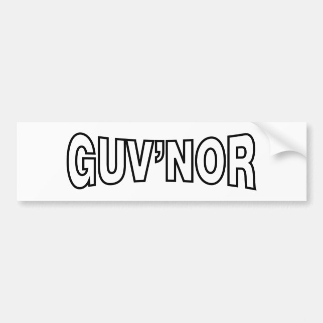 AUTOCOLLANT DE VOITURE GUV'NOR (Devant)