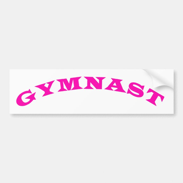 Autocollant De Voiture Gymnaste (Devant)