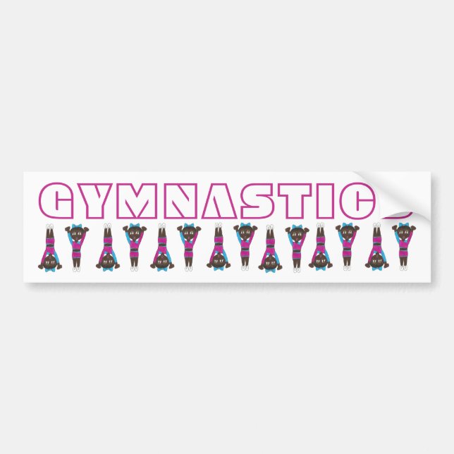 Autocollant De Voiture Gymnastics Tumbling Gymnast Gym Mom Coach Acrobat (Devant)