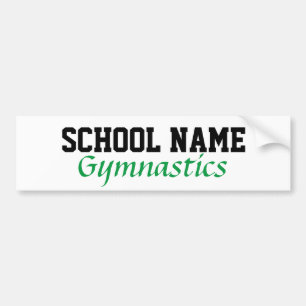 Autocollant De Voiture Gymnastique - Créez votre propre esprit scolaire