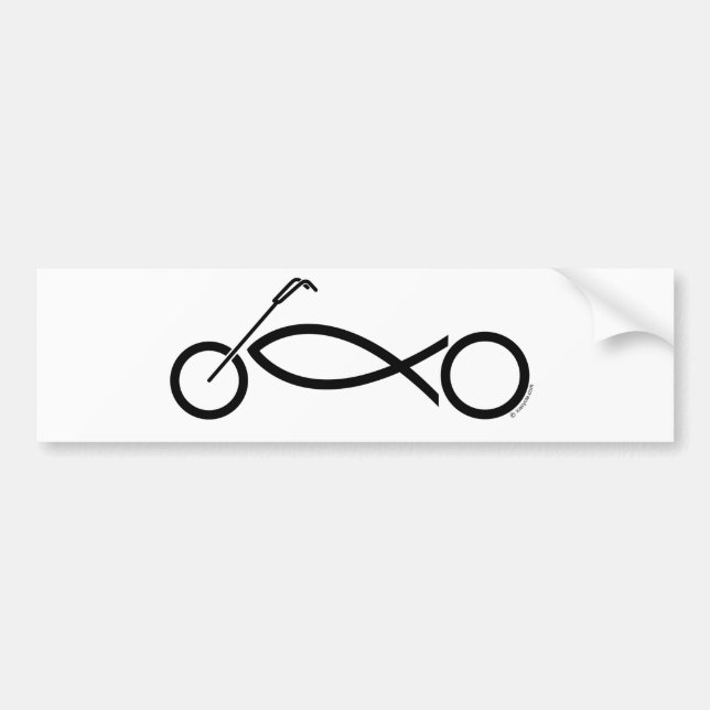 Autocollant De Voiture Habillement et accessoires chrétiens de moto (Devant)