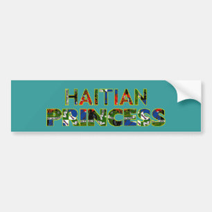 AUTOCOLLANT DE VOITURE HAITIANPRINCESS001