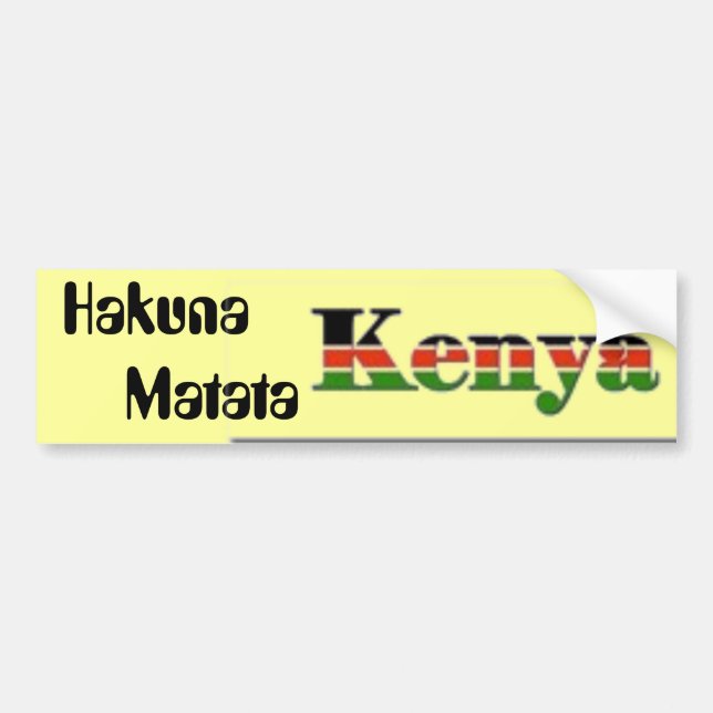 Autocollant De Voiture Hakuna        Matata (Devant)
