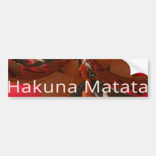 Autocollant De Voiture Hakuna Matata Halloween Masque Kaleidoscope Abstra