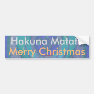 Autocollant De Voiture Hakuna Matata Joyeux graphisme de Noël