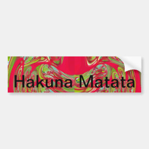 Autocollant De Voiture Hakuna Matata toujours Personnaliser Produit
