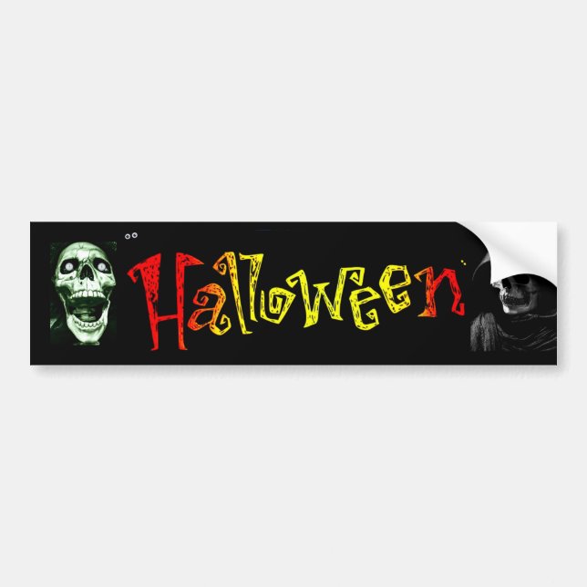 Autocollant De Voiture Halloween Bumpersticker (Devant)
