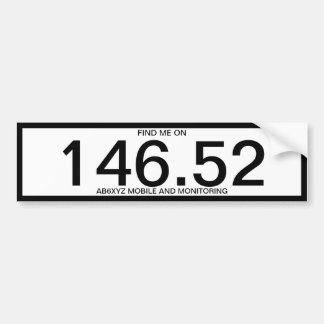 Autocollant De Voiture Ham radio 146.52 bumper sticker