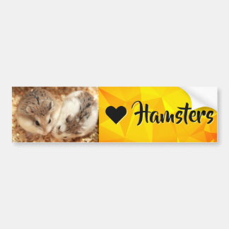 Autocollant De Voiture Hammyville - I Love Hamster