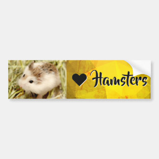 Autocollant De Voiture Hammyville - I Love Hamster