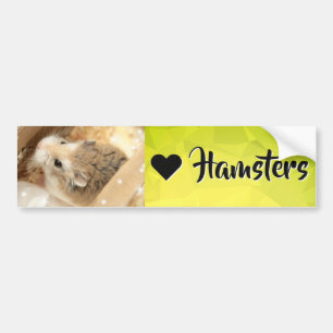 Autocollant De Voiture Hammyville - I Love Hamster