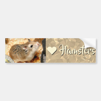 Autocollant De Voiture Hammyville - I Love Hamster