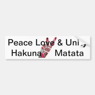 Autocollant De Voiture Hand peace sign