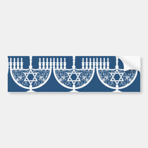 Autocollant De Voiture Hanoukka Menorah