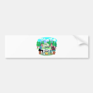 Autocollant De Voiture Happy Campers