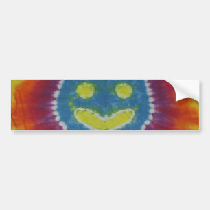 Autocollant De Voiture Happy Tie Dye Bumper