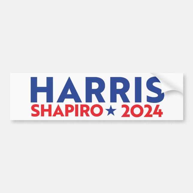 AUTOCOLLANT DE VOITURE HARRIS SHAPIRO 2024 (Devant)