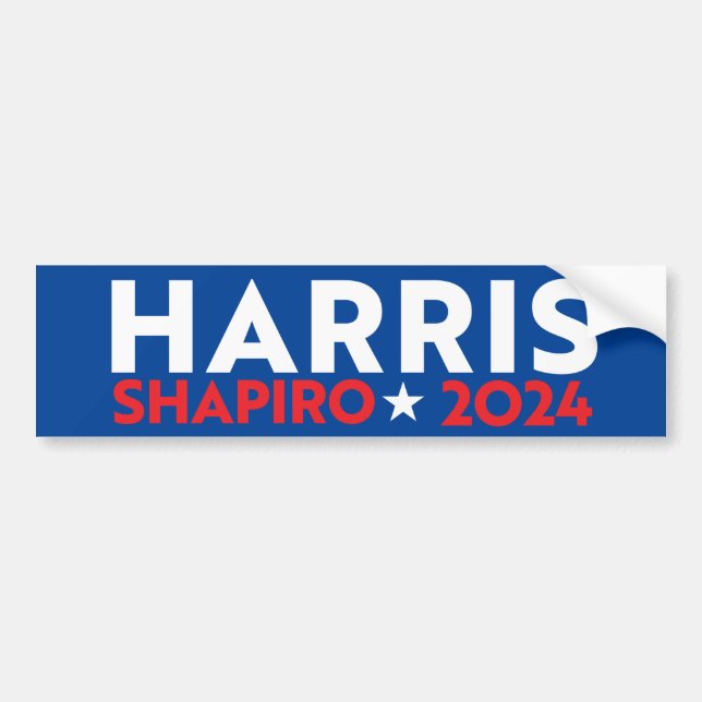 AUTOCOLLANT DE VOITURE HARRIS SHAPIRO 2024 (Devant)