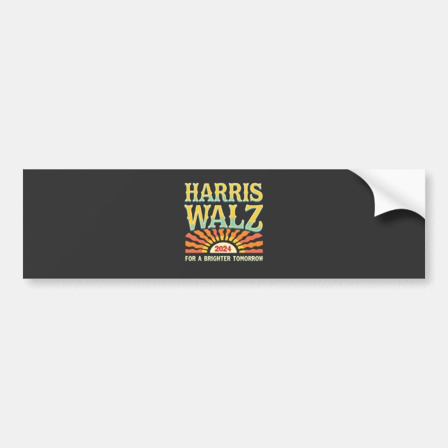 Autocollant De Voiture Harris Waltz pour un avenir meilleur Kamala Harris (Devant)