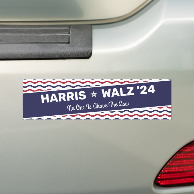 Autocollant De Voiture Harris Walz 2024 - Personne N'Est Au-Dessus De La  (En voiture)