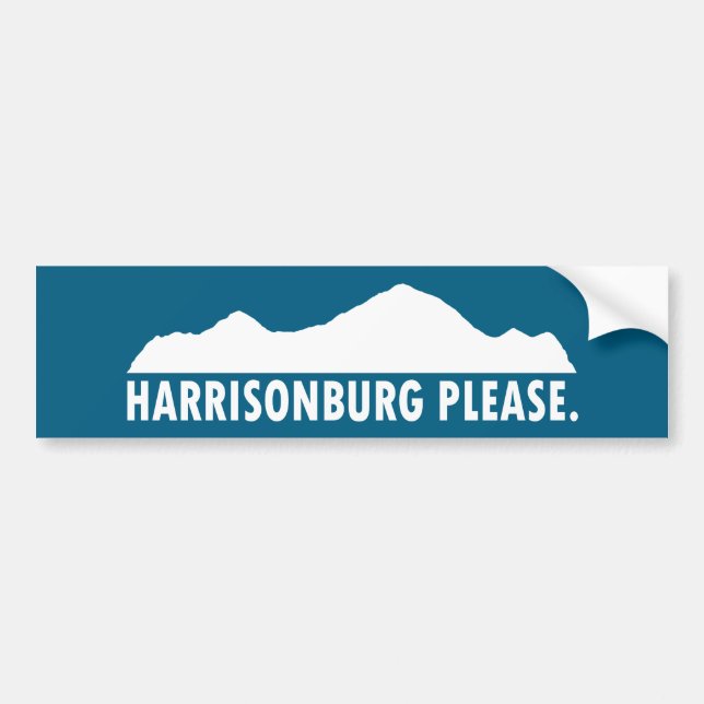 Autocollant De Voiture Harrisonburg Virginie S'il vous plaît (Devant)