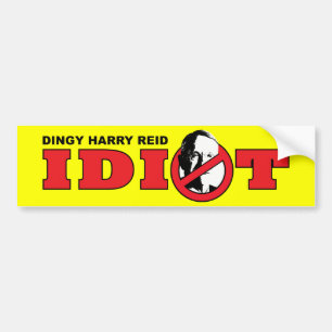 Autocollant De Voiture Harry Reid est un idiot