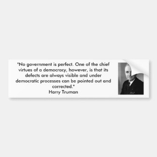 Autocollant De Voiture Harry Truman - démocratie