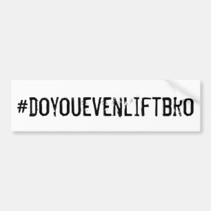 Autocollant De Voiture Hashtag Faites-vous même lever Bro