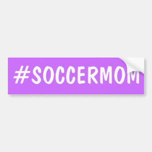 Autocollant De Voiture Hashtag Soccer Mom