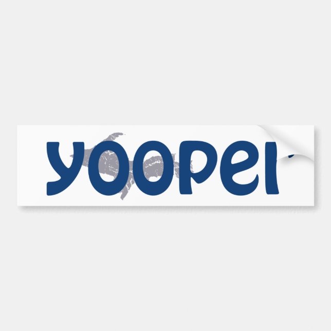 Autocollant De Voiture HAUT Michigan Yooper Bumper Sticker (Devant)