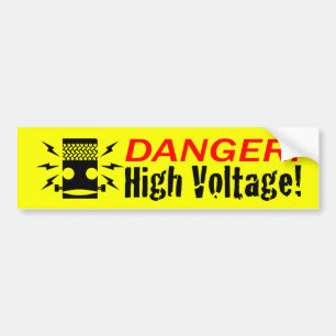 Autocollant De Voiture HAUTE TENSION de Frankenar ! Adhésif pour