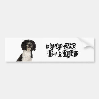 Autocollant De Voiture Havanese à bord