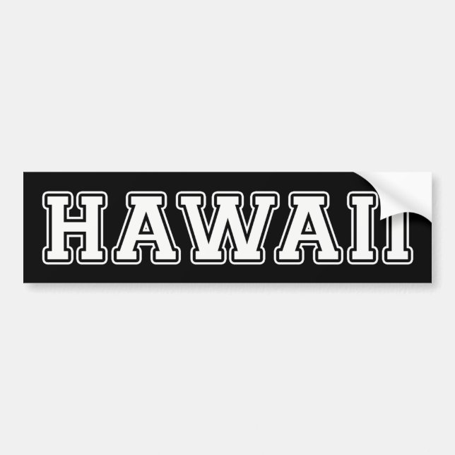 Autocollant De Voiture Hawaii (Devant)