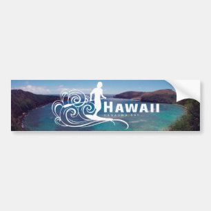 Autocollant De Voiture Hawaii Stand Up Paddle et Hanauma Bay