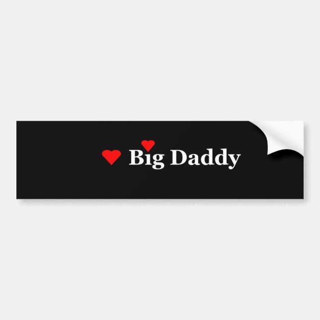 Autocollant De Voiture Heart Big Daddy (Devant)
