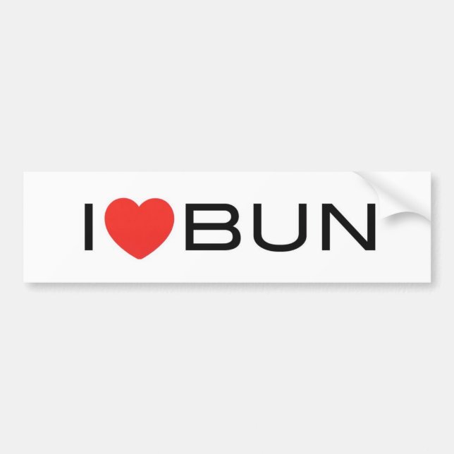 Autocollant De Voiture HeartBun (Devant)