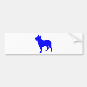 Autocollant De Voiture Heeler bleu australien