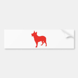 Autocollant De Voiture Heeler rouge australien