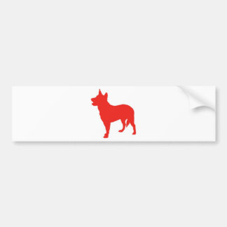 Autocollant De Voiture Heeler rouge australien