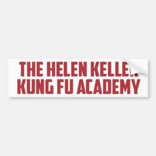 Autocollant De Voiture Helen Keller Kung Fu Academy Funny Bumper Sticker