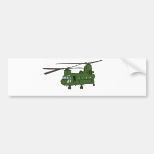 Autocollant De Voiture Hélicoptère CH-47 militaire chinook vert