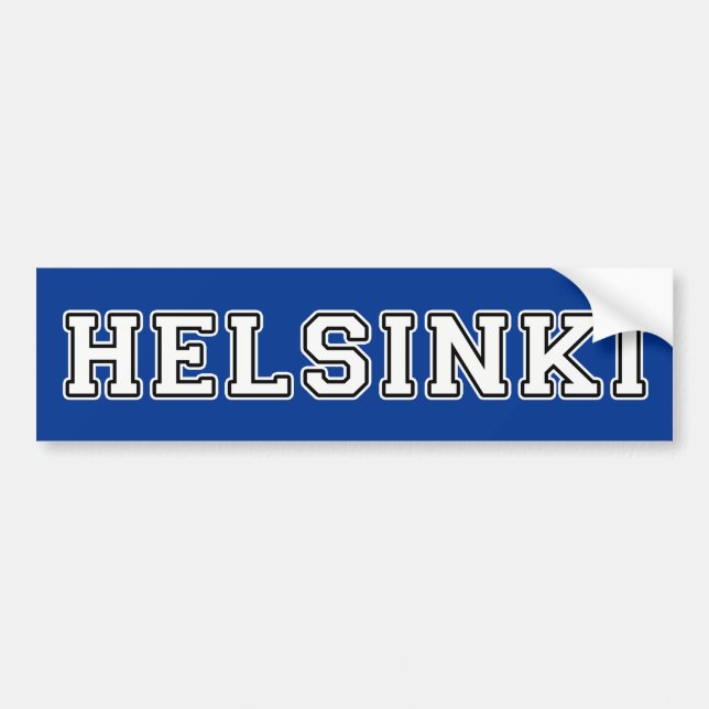 Autocollant De Voiture Helsinki Finlande (Devant)