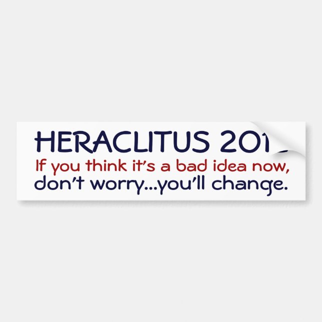 Autocollant De Voiture Heraclitus 2012 (Devant)