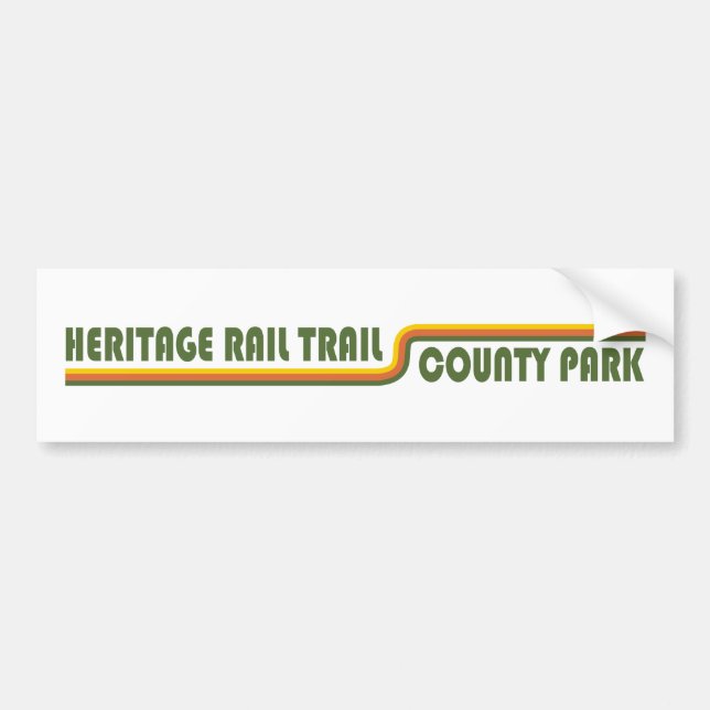 Autocollant De Voiture Heritage Rail Trail County Park (Devant)