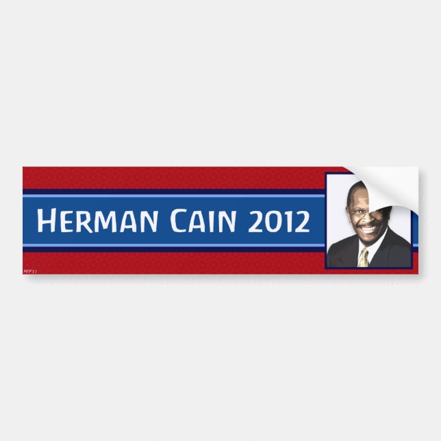 Autocollant De Voiture Herman Cain 2012 (Devant)
